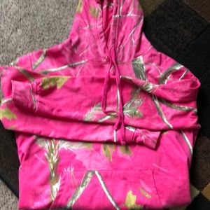 Pink camo hoodie